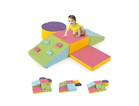 Hongge 6 Piece Foam Climbing Blocks with Hook and Loop Fasteners