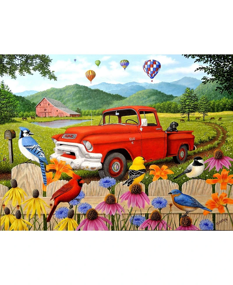 SunsOut The Red Truck 500 piece Jigsaw Puzzle for Adults