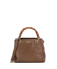Pre-Owned Gucci Small Bamboo Shopper Tote Leather