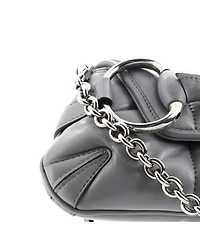 Pre-Owned Gucci Small Horsebit Chain Shoulder Bag Vertical Quilted Leather