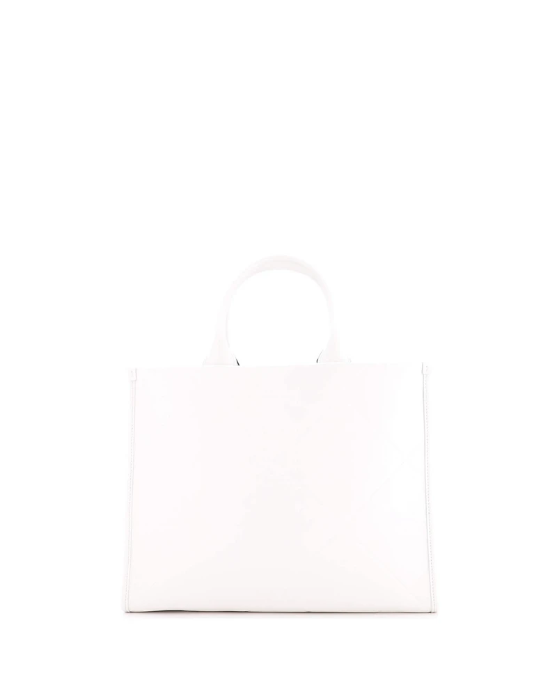 Pre-Owned Prada Medium Symbole Shopper Tote Embossed Leather