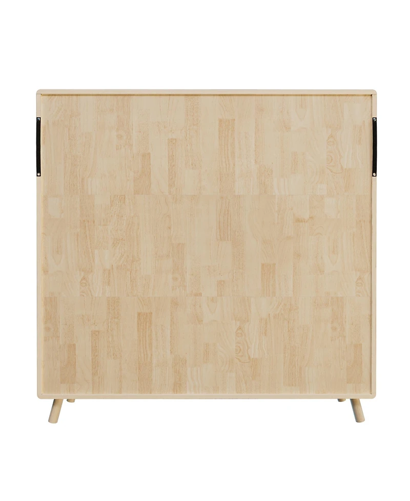 Rainsken 3-Tier Bookshelf, 8 Cube Open Storage Cabinet, Modern Wooden Bookcase for Living Room, Home Office