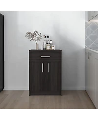 Depot E-Shop Barbados Pantry Cabinet 33" H with Top Drawer, Double Doors and Interior Shelves