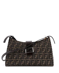 Pre-Owned Fendi Medium Vintage Shoulder Bag Zucca Canvas