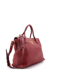 Pre-Owned Prada Medium Dual Strap Zip Tote Vitello Daino