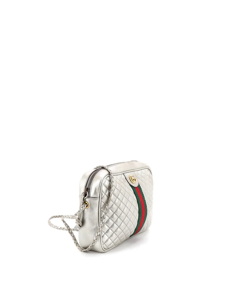 Pre-Owned Gucci Small Trapuntata Camera Bag Quilted Leather