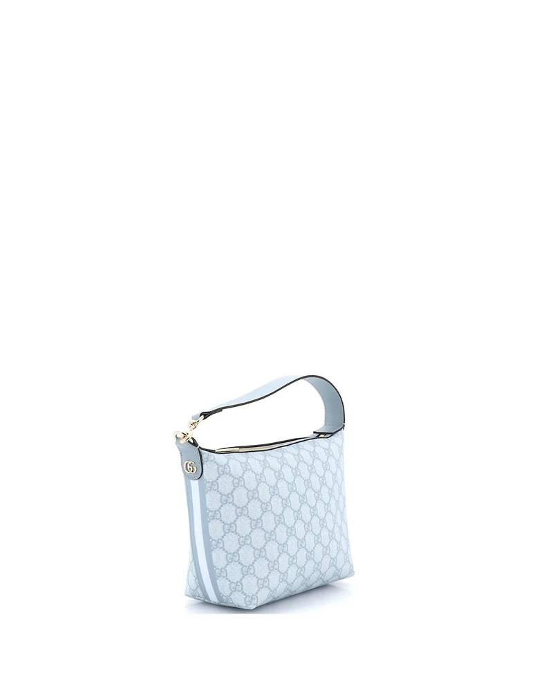 Pre-Owned Gucci Super Mini Ophidia Zip Shoulder Bag Gg Coated Canvas