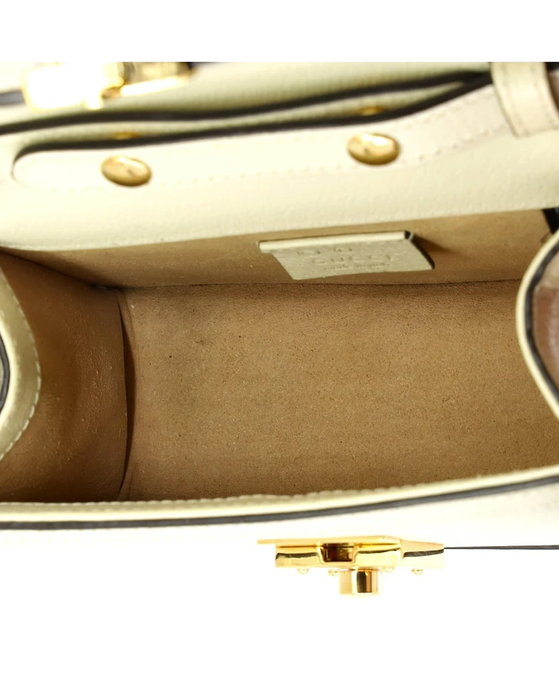 Pre-Owned Gucci Mini Ophidia Flap Top Handle Bag Leather