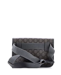Pre-Owned Gucci Ophidia Flap Belt Bag Gg Coated Canvas with Leather