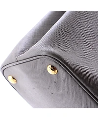 Pre-Owned Prada Medium Cuir Double Tote Saffiano Leather