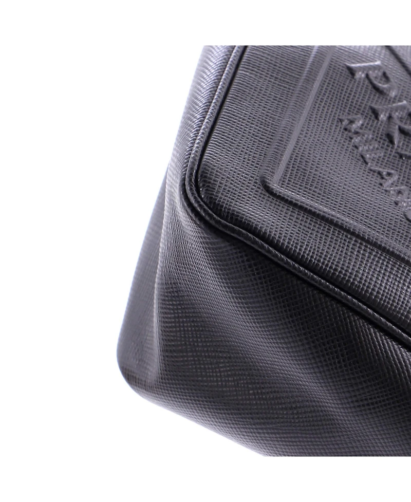 Pre-Owned Prada Small Triangle Logo Zip Crossbody Bag Soft Leather