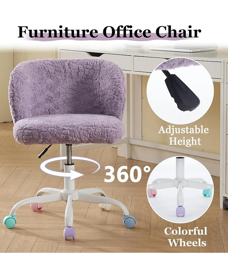 Rainsken Faux Fur Office Chair