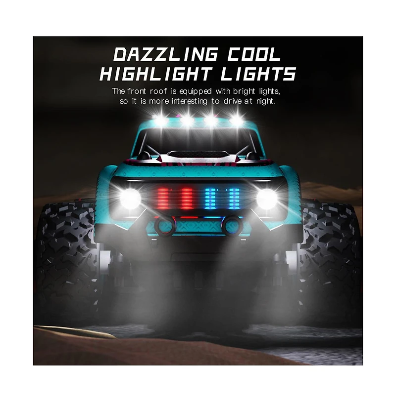 Bruce & Shark 1:20 Scale Rc Off-Road Truck – 2WD with 2 Batteries, 4-Wheel Suspension & 130ft Range