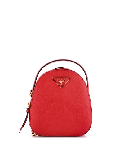 Pre-Owned Prada Mini Odette Zip Backpack Saffiano Leather