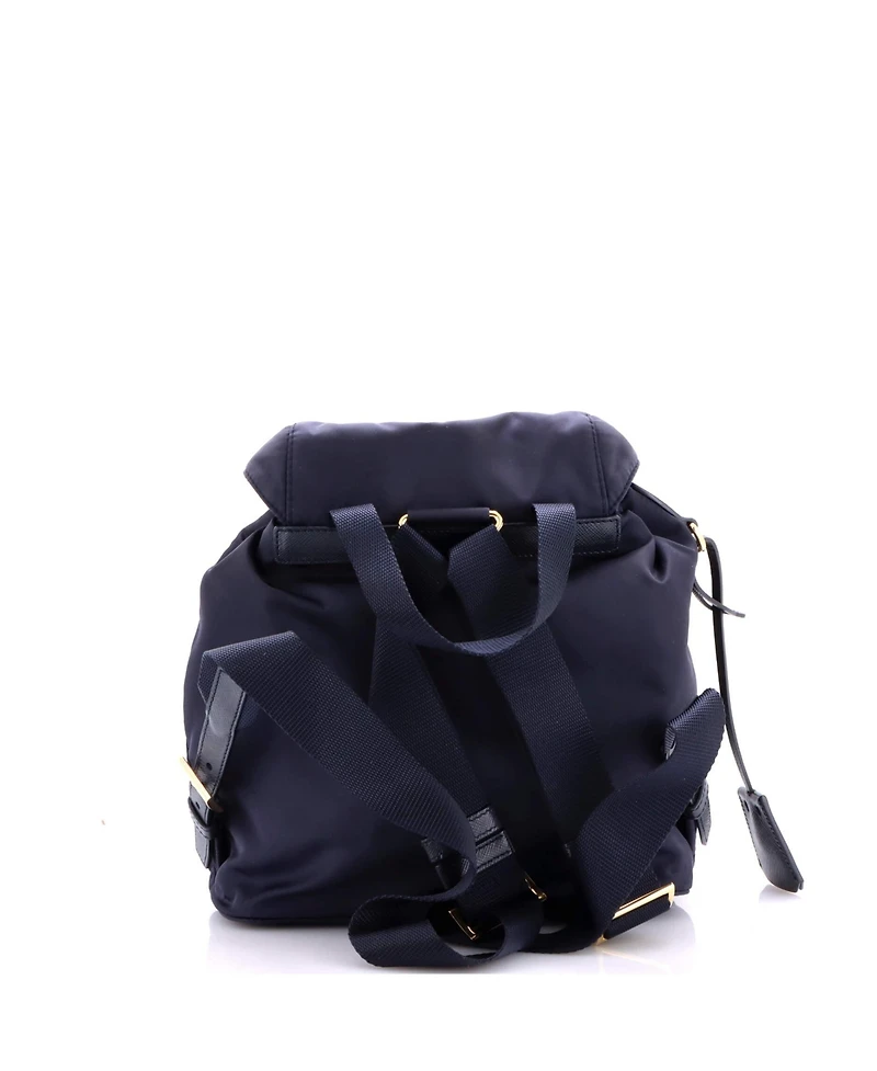 Pre-Owned Prada Small Re-Edition 1978 Pocket Backpack Re-Nylon with Saffiano Leather