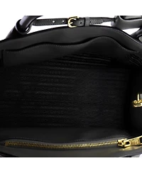 Pre-Owned Prada Medium Monochrome Tote Saffiano with City Calf