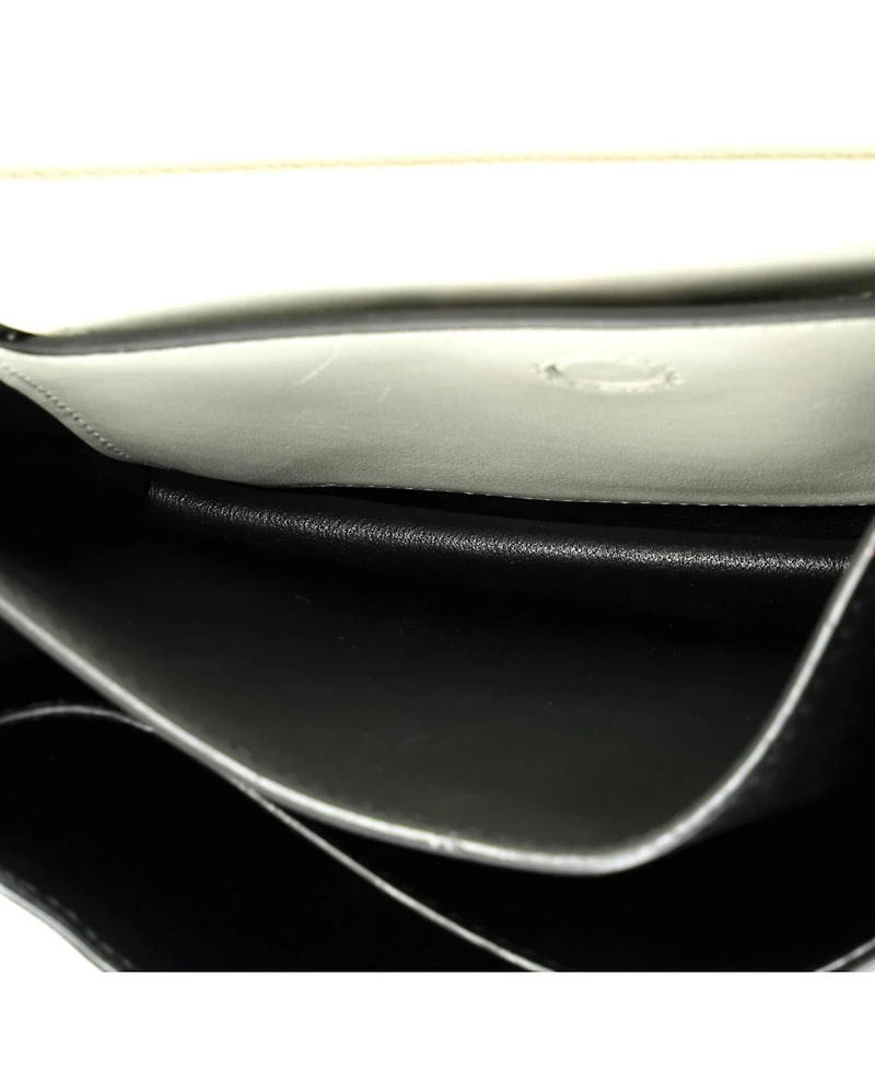 Pre-Owned Prada Small Cahier Crossbody Bag Embellished Denim and Leather