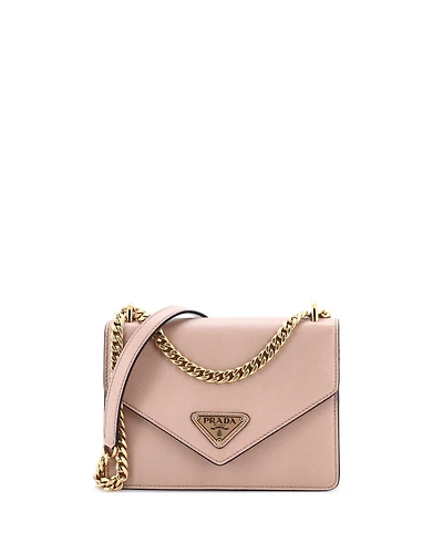 Pre-Owned Prada Small Envelope Flap Chain Shoulder bag Saffiano Leather