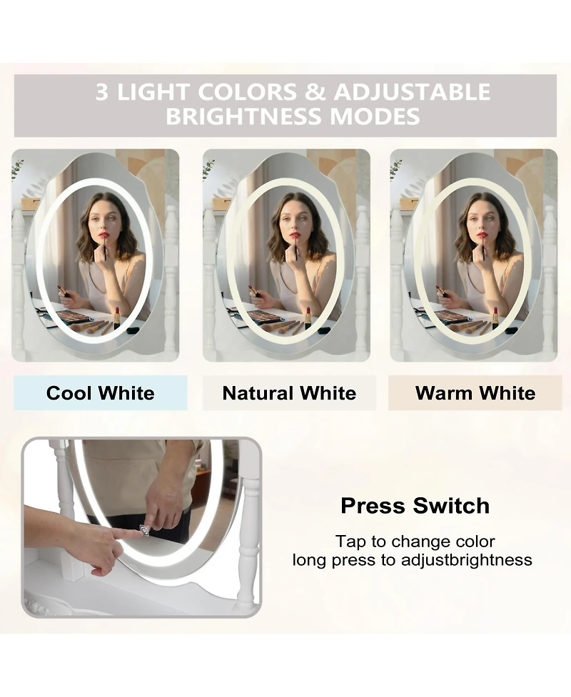 Rainsken Princess Vanity Desk Set