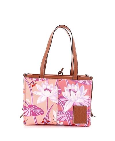 Pre-Owned Loewe Small Paula's Ibiza Cushion Tote Printed Canvas