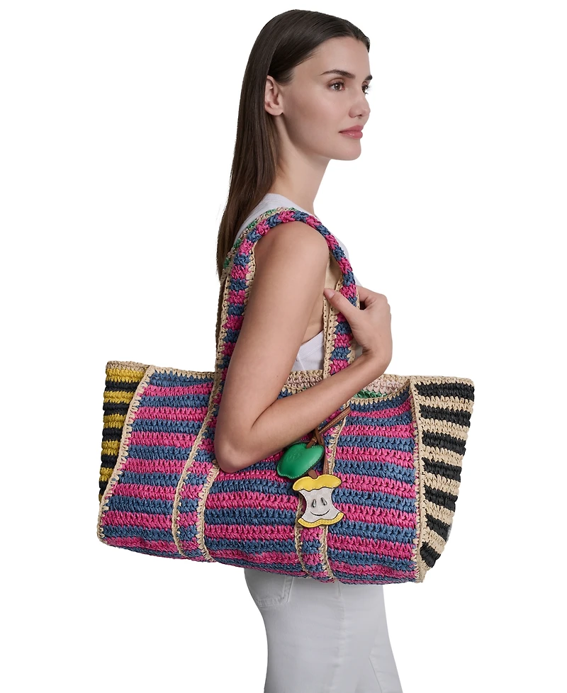 Dkny Silver-Tone Hardware Large Nessa Tote Handbag