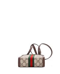 Pre-Owned Gucci Super Mini Ophidia Convertible Tote Gg Coated Canvas