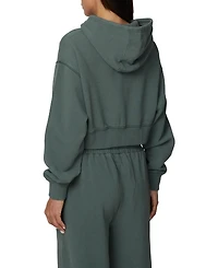 Good For Nothing Women's Essential Cropped Zip Hoodie