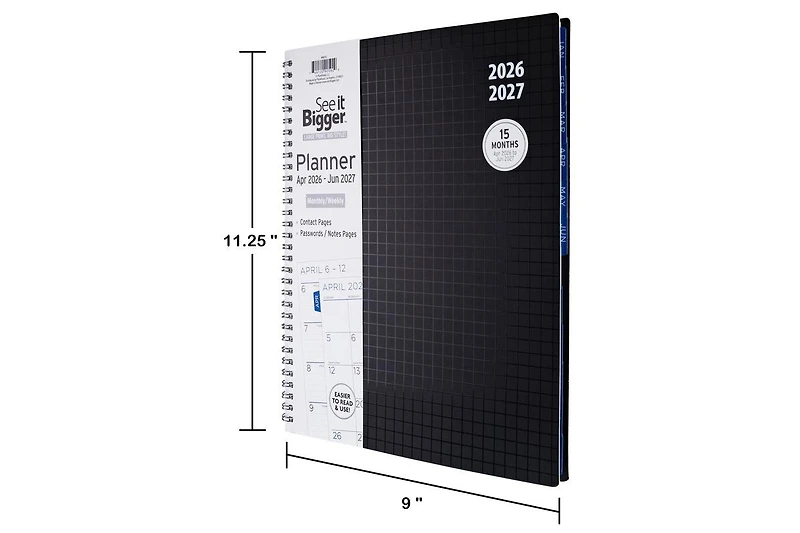 See It Bigger Large 15 Monthly Weekly Planner
