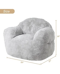 gaomon 39" Bean Bag Chair with Armrests, High-Density Foam Floor Sofa for Adults & Kids