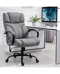 Boyel Living 500 lbs Big and Tall Office Chair with Wide Seat and Linen Finish