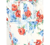 Alex & Sophia Juniors' Sweetheart Neck Floral Dress