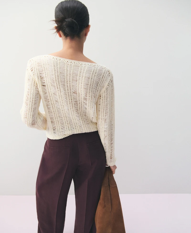 Mango Women's Low-Rise Lyocell Pants