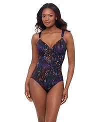 Miraclesuit Women's Printed Underwire One-Piece Swimsuit