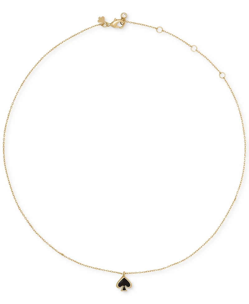 kate Spade new york Gold-Tone Brass Enamel Mini Pendant Necklace