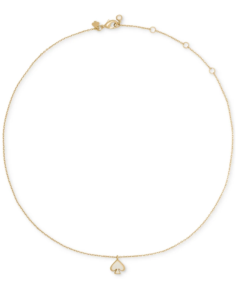 kate Spade new york Gold-Tone Brass Enamel Mini Pendant Necklace
