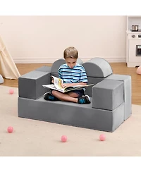 gaomon 6Pcs Modular Kids Play Couch