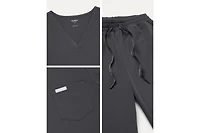 Jaanuu Men's Ultra last Essential Performance 5-Pocket Scrub Set