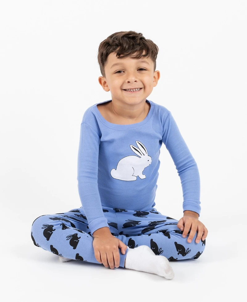 Leveret Kids Matching Family Two Piece Cotton Easter Pajamas 6-14