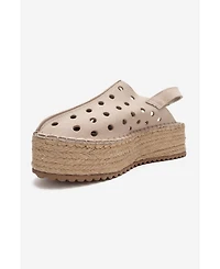 Forever & Always Shoes Women's Fraga Leather Wedge Sandal