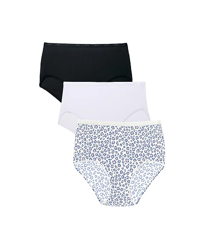 Woman Within Women's Modern Cotton Spandex Brief 3-Pack