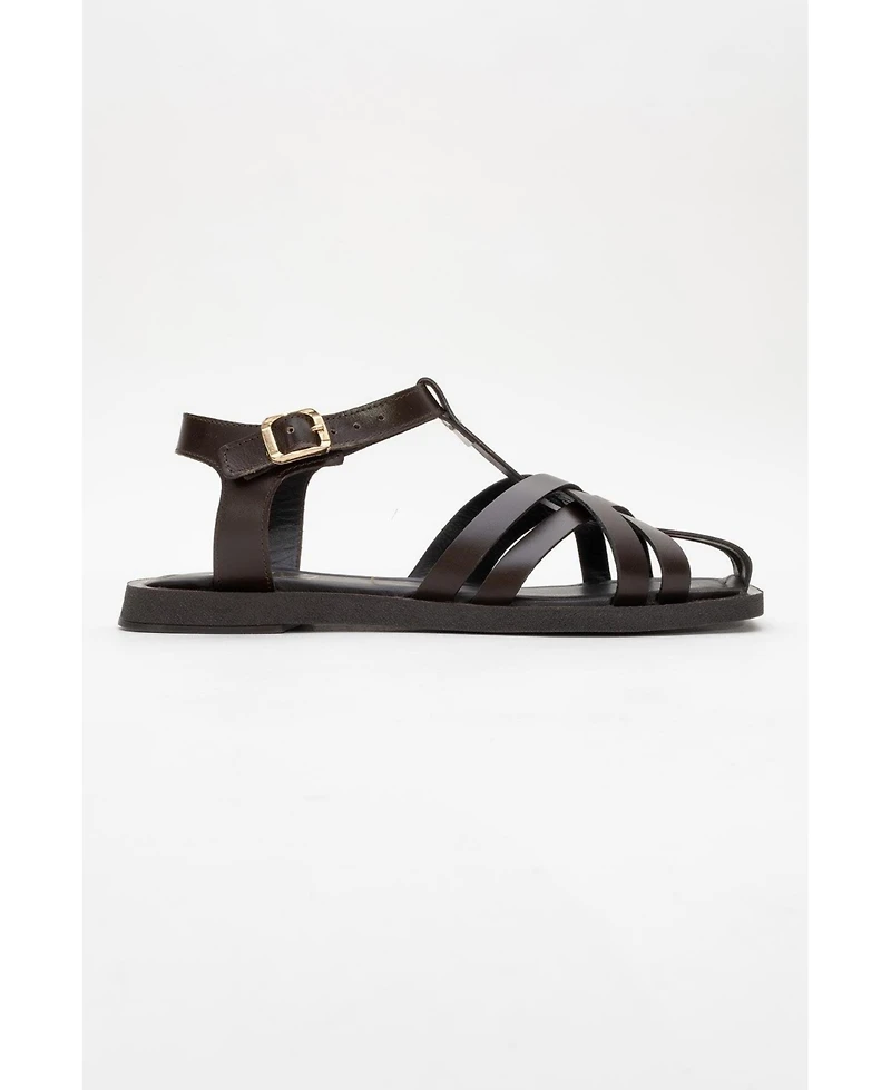 Forever and Always Shoes Women's Andres Leather Sandal