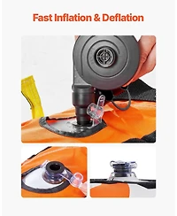 Mecale 1-4 Rider Towable Boat Tube with Nylon Cover and 22 Handles