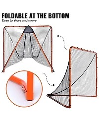 Mecale 6 x 6 Ft Folding Lacrosse Goal with Steel Frame