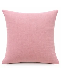 Vibhsa Daisy Checkerboard Handwoven Floral Check Decorative Pillow, 20" x 20"