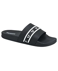 True Religion Men's Snoop Colorblock Logo Pool Slide