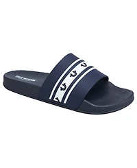 True Religion Men's Snoop Colorblock Logo Pool Slide