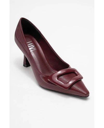 Prologue Shoes Women's Astra Buckle Pointed Toe Pump