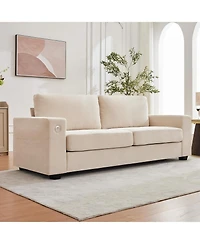 gaomon 90" Oversized Mid-Century Chenille Cloud Couch