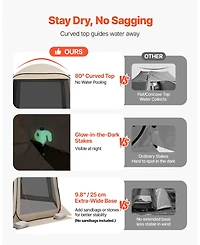 Mecale Pop-Up Screen House Tent for 4-8 People