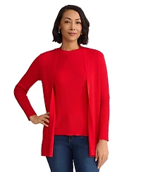 Jones New York Women's Long-Sleeve Collarless Cardigan